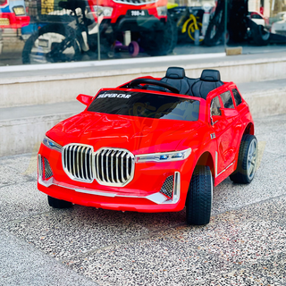 ماشین شارژی BMW جفت موتوره لاستیک گوشتی| مناسب ۱۰ ماه تا 5 سال