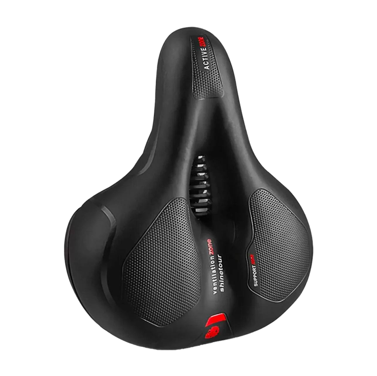 زین طبی دوچرخه چراغدار فنر کپسولی مناسب دوچرخه شهری و ثابت