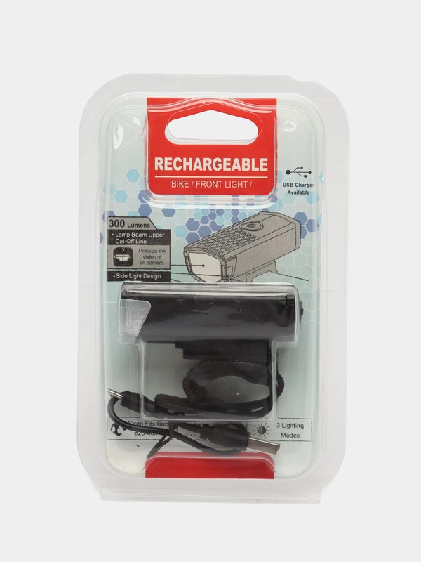 چراغ جلوی دوچرخه - چراغ جلو و عقب USB با بند کشی