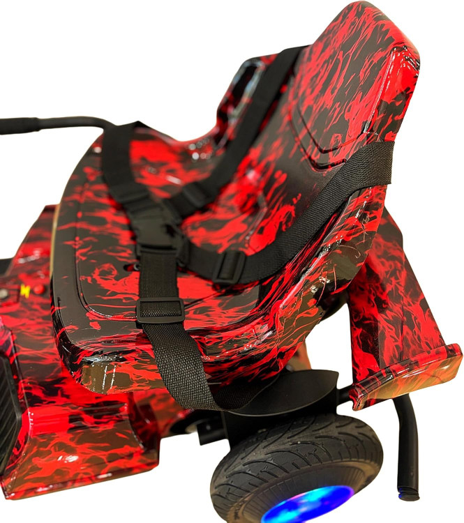 کارتینگ برقی 36 ولت کودکان | طراحی مسابقهای حرفهای با سیستم نورپردازی LED رنگ قرمز اتشین