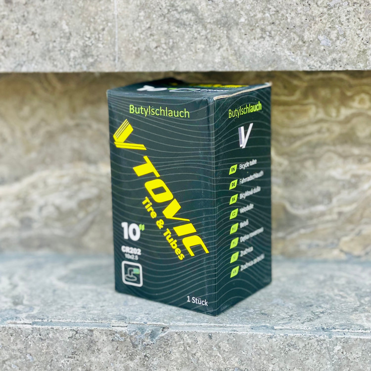 تیوپ اسکوتر برقی سایز 10x2.50 برند TOVIC والف کج