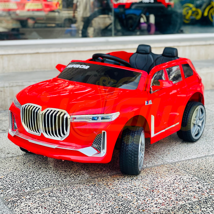 ماشین شارژی BMW جفت موتوره لاستیک گوشتی| مناسب ۱۰ ماه تا 5 سال