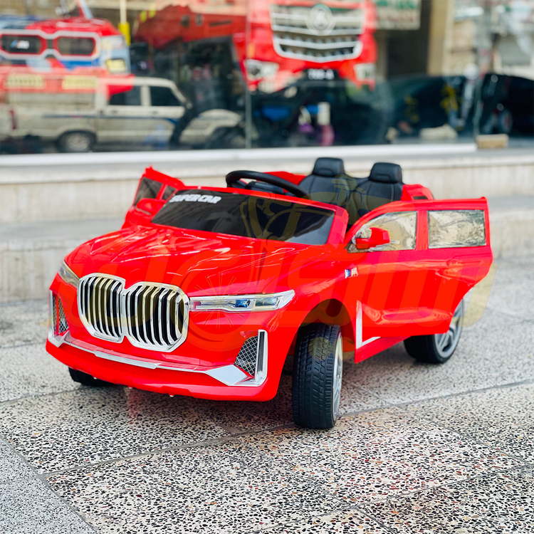 ماشین شارژی BMW جفت موتوره لاستیک گوشتی| مناسب ۱۰ ماه تا 5 سال